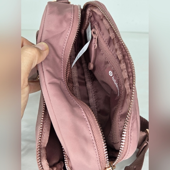 lululemon athletica Red Clay/sheer Oak Copper Hardware Crossbody Camera Bag - Picture 7 of 11